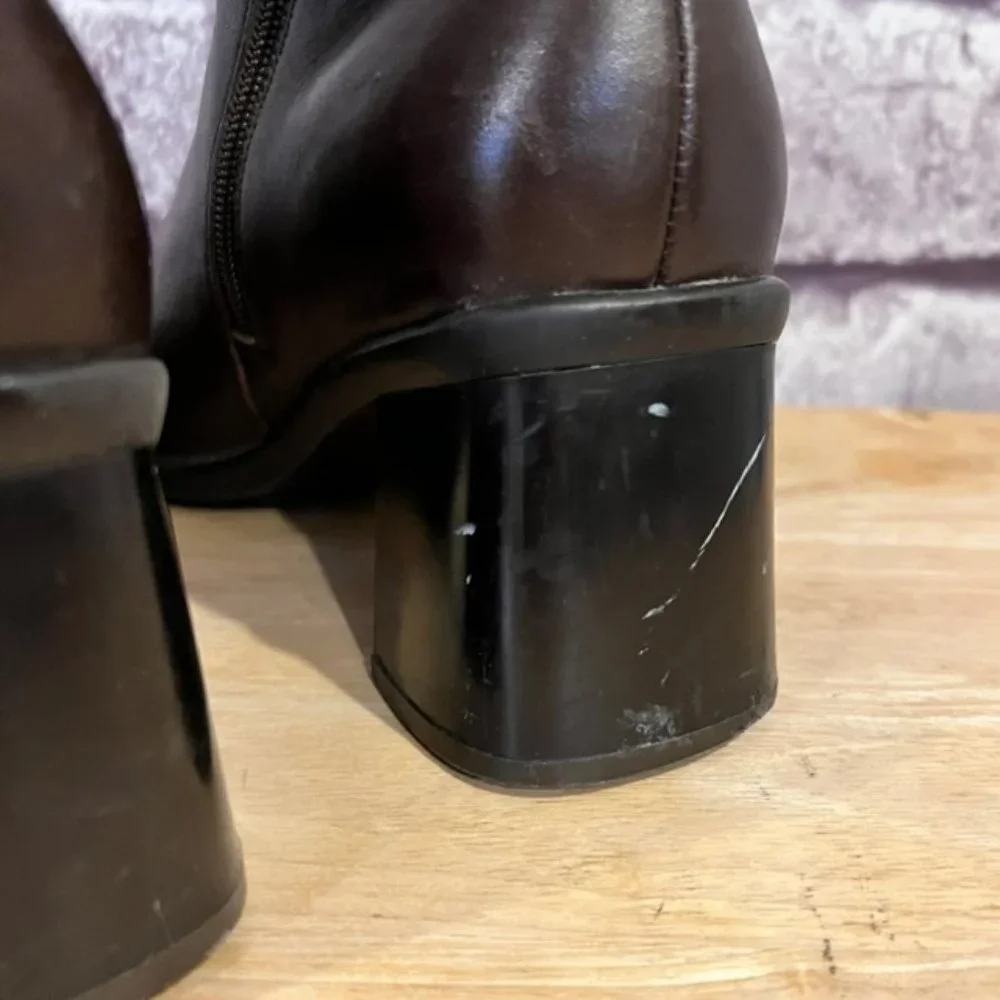 LS Studio Brown Leather Upper Boats Size 7 1/2 - Picture 6 of 8